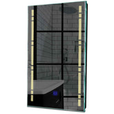 Specchio LED Verticale | Pulsante touch | Luce bianca calda - Reyze Serie Minimal Modello 3